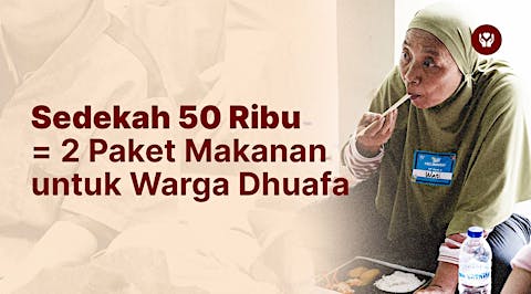 Acara sedekah untuk duafa